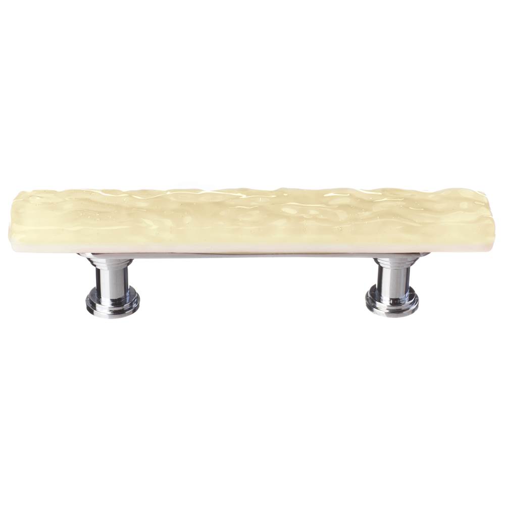 Sietto Skinny Glacier Pale Yellow Pull With Polished Chrome Base
