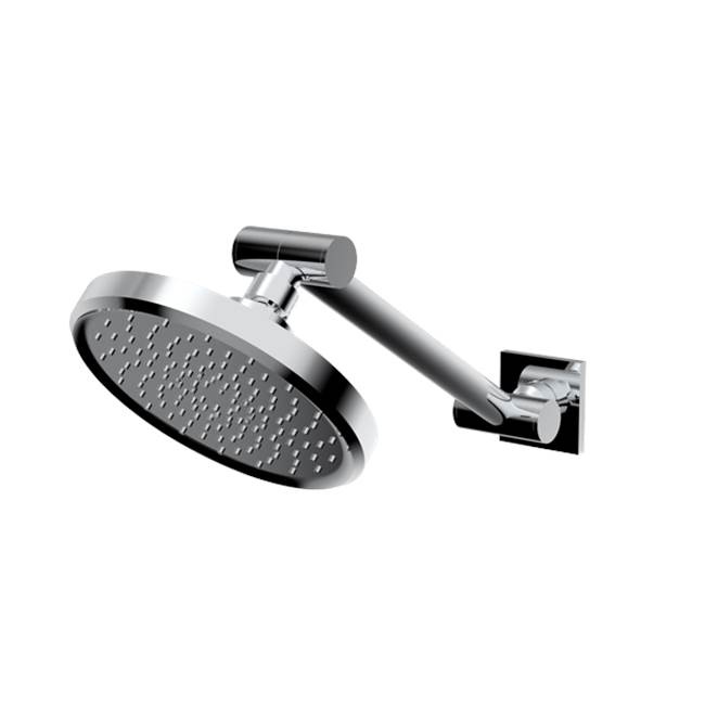 Santec 6'' Single Function Showerhead with Adjustable Arm and Flange