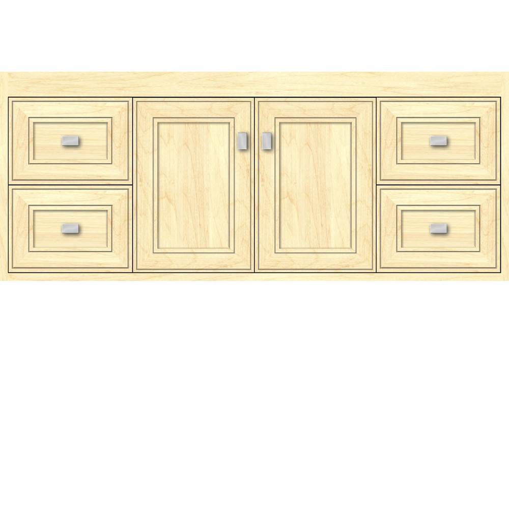 Strasser Woodenworks 48 X 18.5 X 19.75 Sodo Inset Wall Mount Vanity Deco Miter Nat Maple Sb