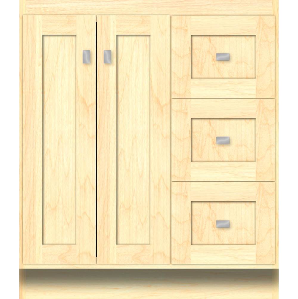 Strasser Woodenworks 30 X 18 X 34.5 Montlake View Vanity Shaker Nat Maple Rh