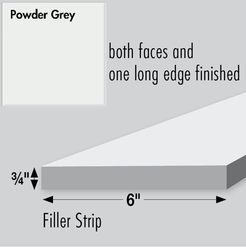 Strasser Woodenworks 6 X .75 X 84 Filler Powder Grey