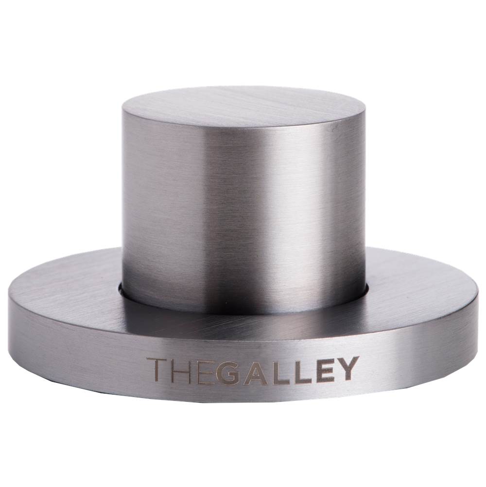 The Galley Ideal Deck Switch in PVD Gun Metal Gray  Stainless Steel
