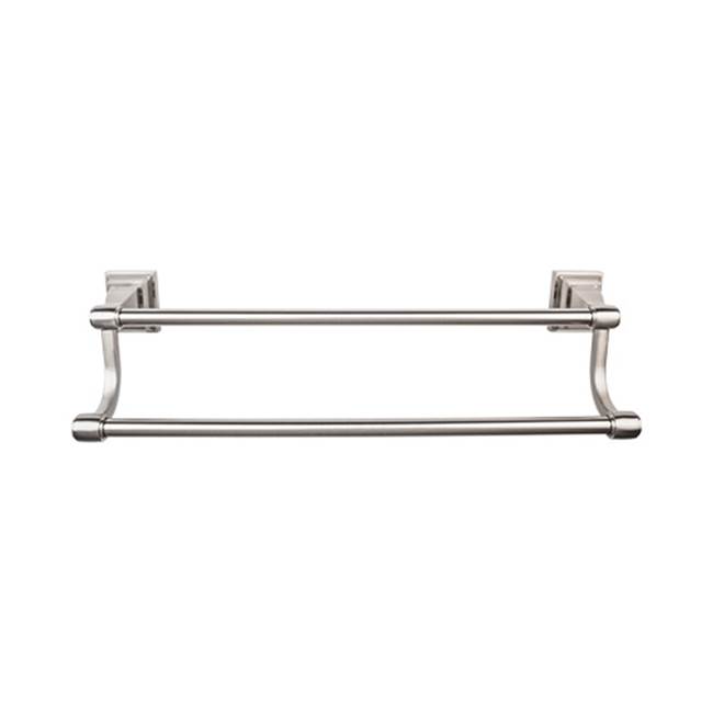 Top Knobs Stratton Bath Towel Bar 30 Inch Double Brushed Satin Nickel