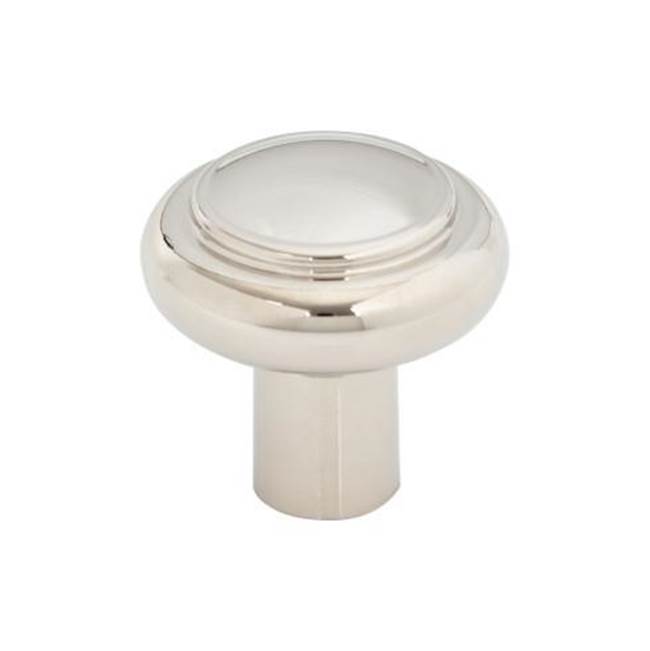 Top Knobs Clarence Knob 1 1/4 Inch Polished Nickel