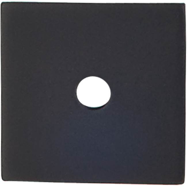 Top Knobs Square Backplate 1 Inch Flat Black