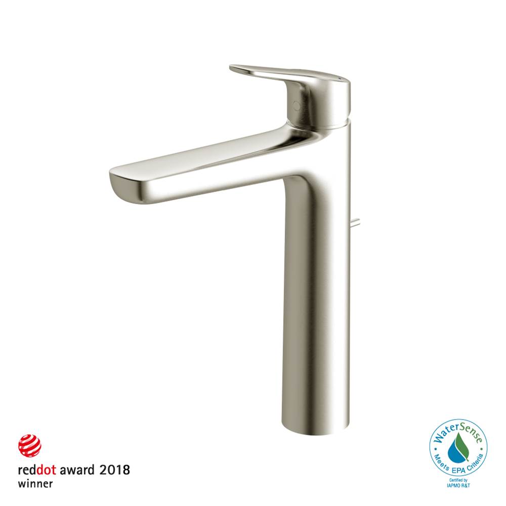 TOTO Toto® Gs Series 1.2 Gpm Single Handle Bathroom Faucet For Vessel Sink With Comfort Glide Technology And Drain Assembly, Brushed Nickel