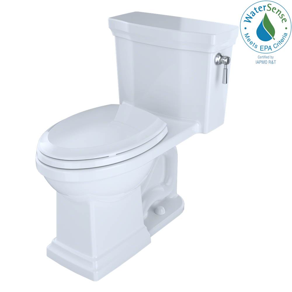 TOTO Toto® Promenade® II One-Piece Elongated 1.28 Gpf Universal Height Toilet With Cefiontect And Right-Hand Trip Lever, Cotton White