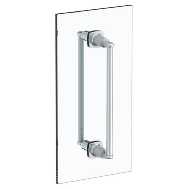 Watermark H-Line 18'' double shower door pull/ glass mount towel bar