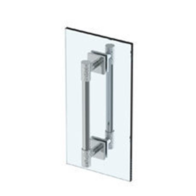 Watermark Sense 18'' double shower door pull/ glass mount towel bar