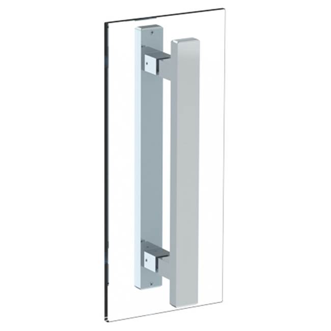 Watermark Rectangular 18'' Double shower door pull/ glass mount towel bar