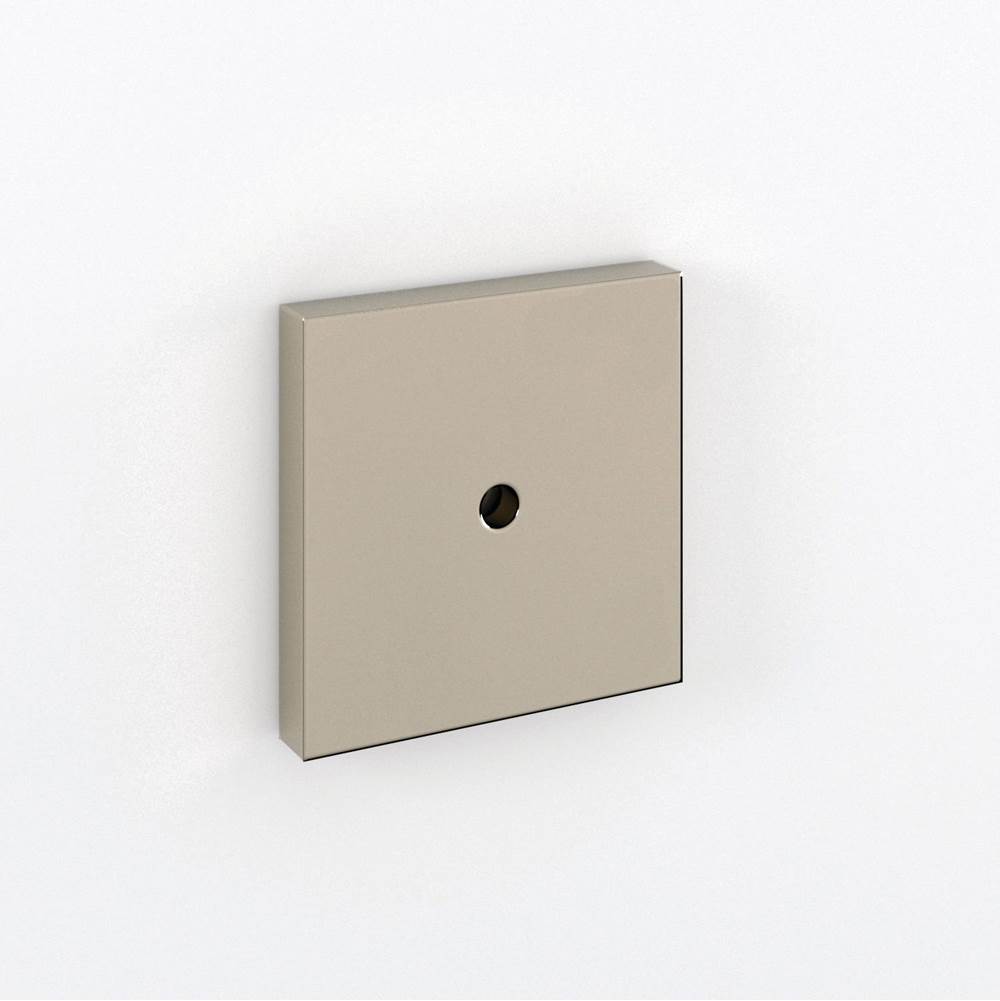 Water Street Brass Manor 1-3/4'' X 1-3/4'' Square Backplate Surface Mount -Burnihsed Nickel