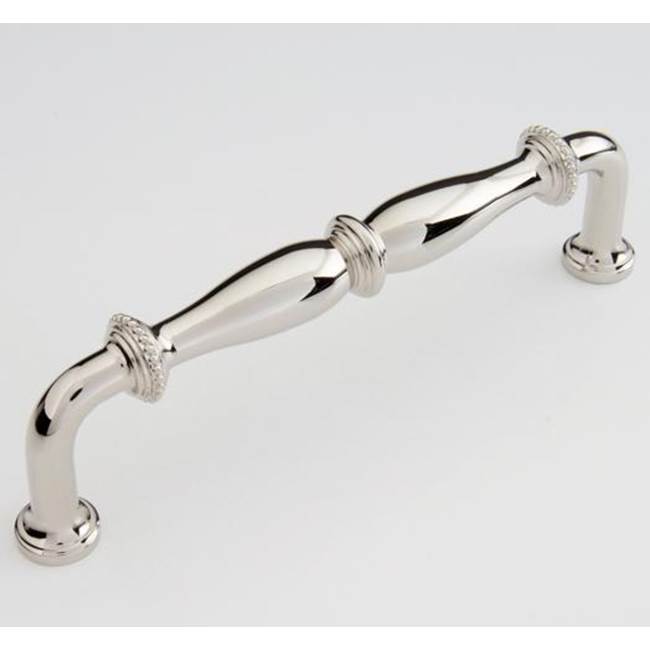 Water Street Brass Bead 3-1/2'' Pull - Hammered - Polished Nickel