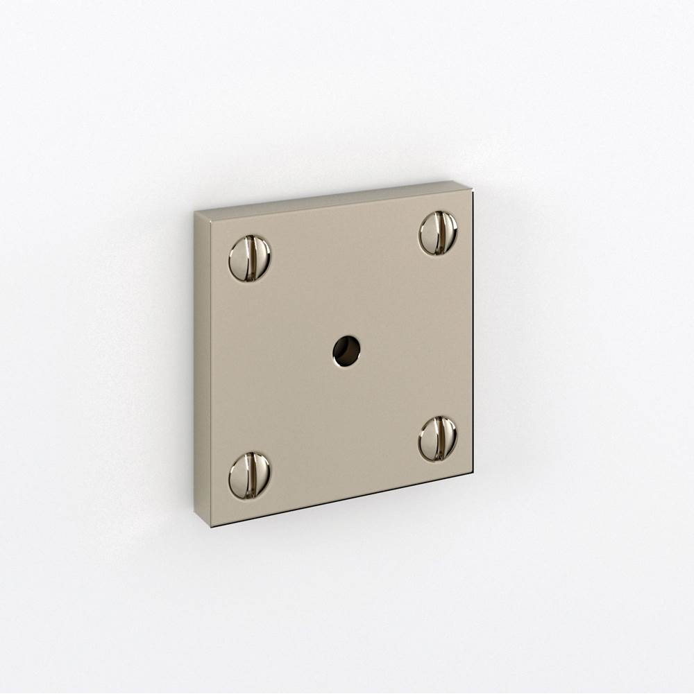Water Street Brass Manor 1-3/4'' X 1-3/4'' Square Backplate Surface Mount -Satin Nickel