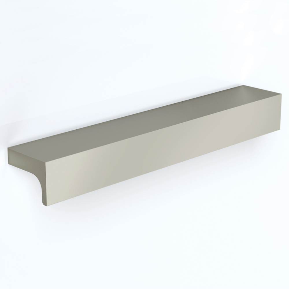 Water Street Brass 4-1/2'' C-C Manor Style Tab Pull - Hammered- Weathered Nickel