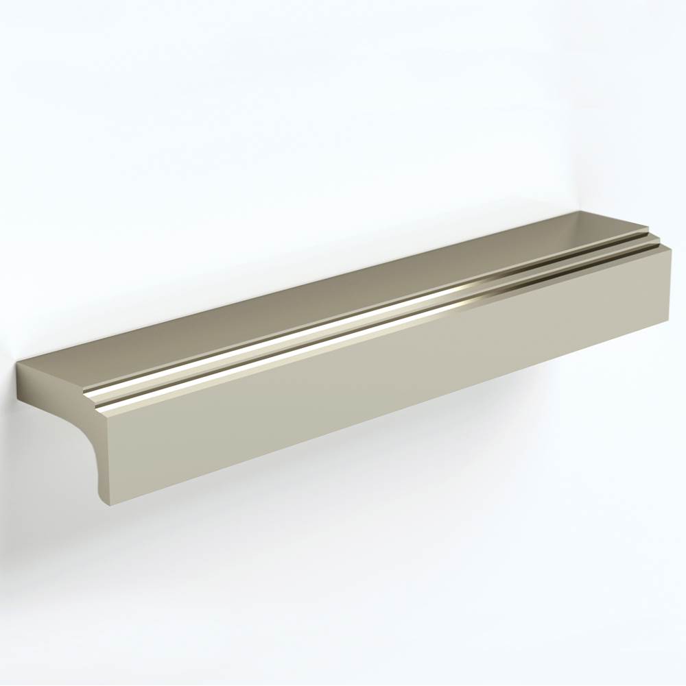Water Street Brass 1-1/2'' C-C Terrace Style Tab Pull - Satin Brass No Lacquer