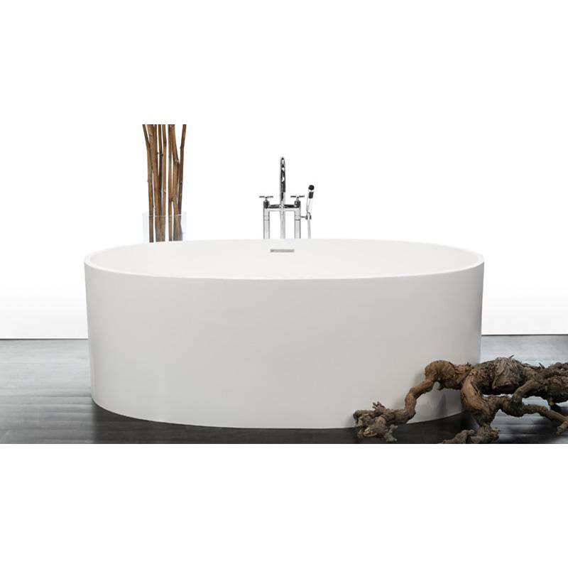WETSTYLE Be Bath 66 X 34 X 22 - Fs  - Built In Pc O/F & Drain - Copper Conn - White Matte