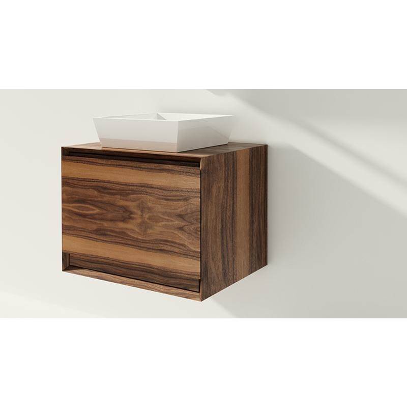 WETSTYLE Furniture ''M Metro'' - Vanity Wall-Mount 24 X 18 - 18 Depth - Walnut Chocolate
