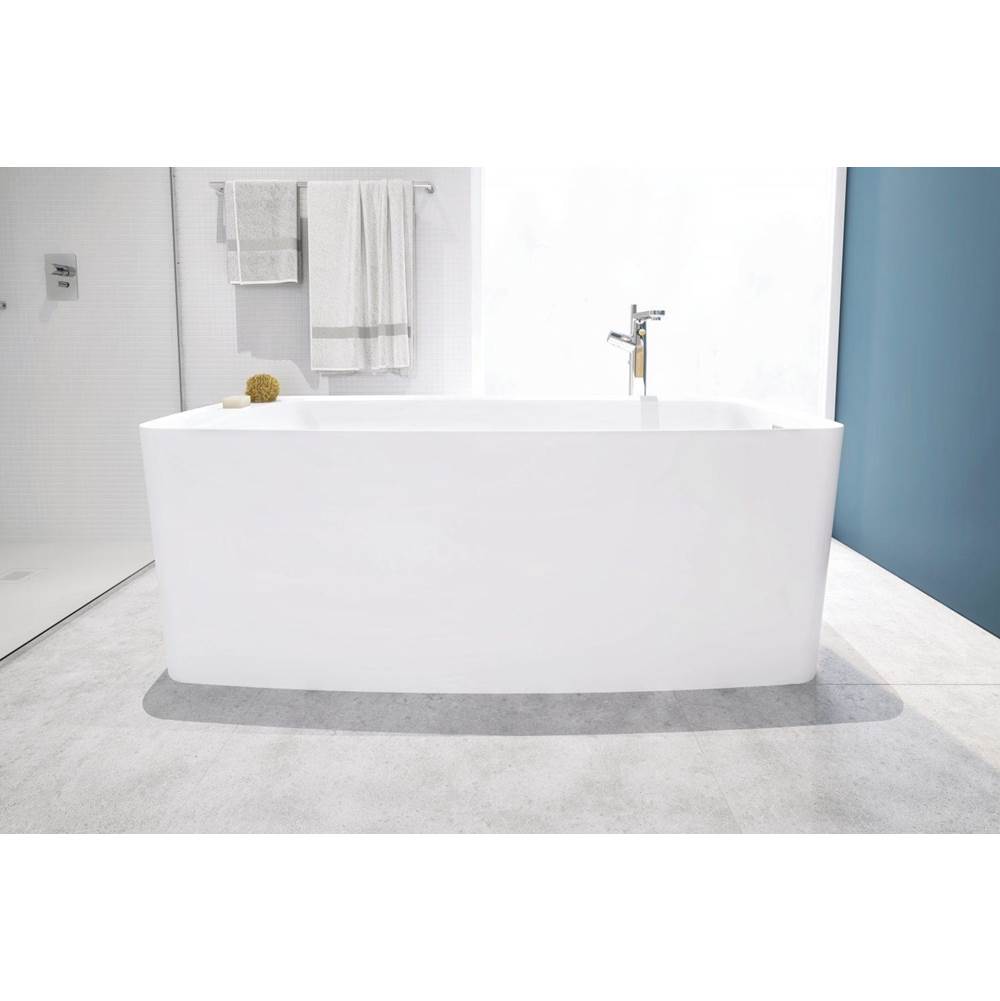 WETSTYLE Lab Bath 66 X 30 X 24 - Fs - Built In Sb O/F & Drain - White Matte